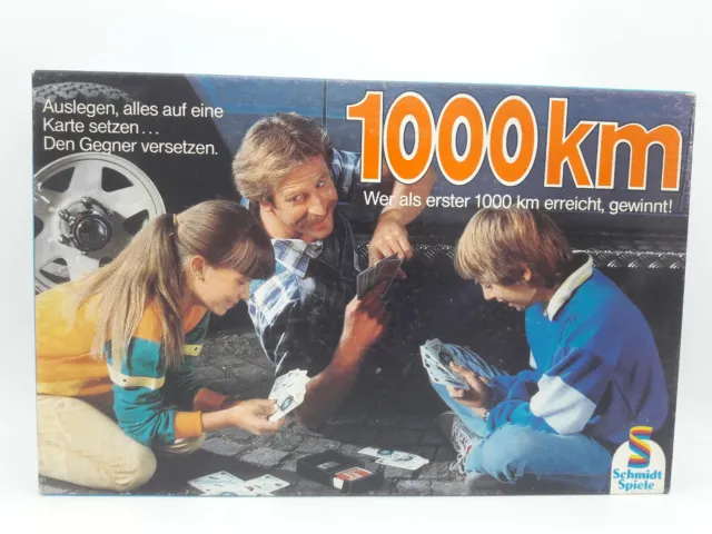 1000 Km Schmidt Spiele Gesellschaftsspiel große Ausgabe vollständig Rarität