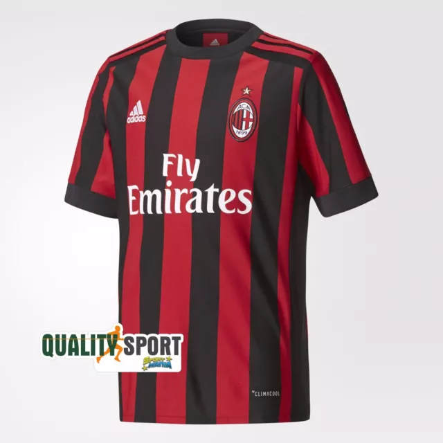 ADIDAS MILAN BAMBINO Prima Maglia Jersey Home T-shirt Originale