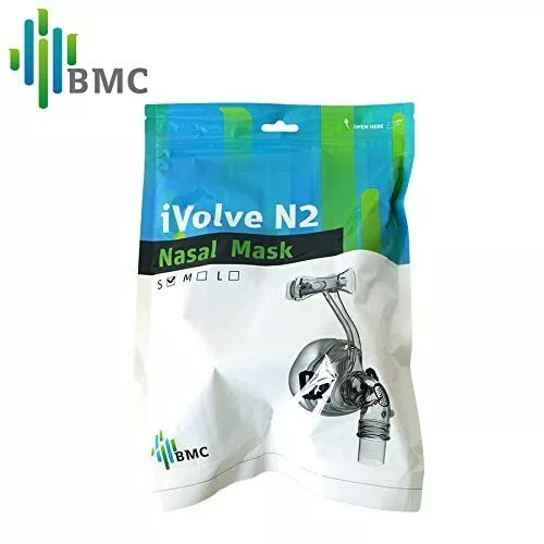 Ivolve N2 Maschera Nasale Con Cuffia Misura M BMC e con Tubo flessibile e filtro