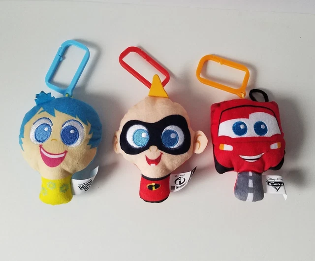 MCDONALD'S HAPPY MEAL DISNEY PIXAR plush keychains Lightning McQueen