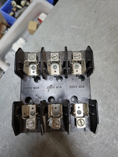 Marathon Fuse Block F60A3B  60A 250V 3P  Used