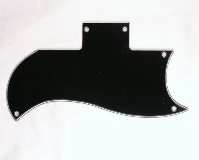 3 Ply Pickguard Fits SG 61 Black Reissue Guitar