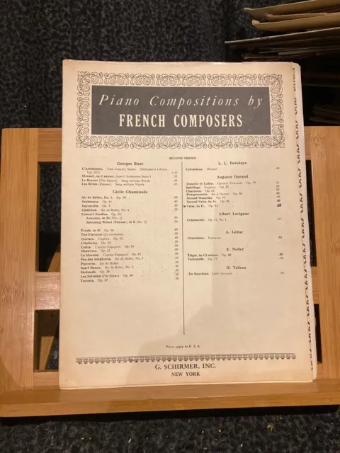 Auguste Durand Valse pour piano opus 83 partition éditions Schirmer 2