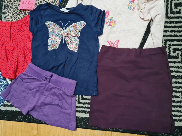 #A68💜 Huge Bundle Of Girls Clothes 6-7years NEXT GEORGE H&M GAP F&F PRIMARK 2
