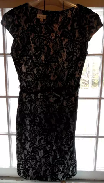 Black Lace Dress Lined with Belt by Alyx from JCPenney Size 16 NEW with Tags  MF