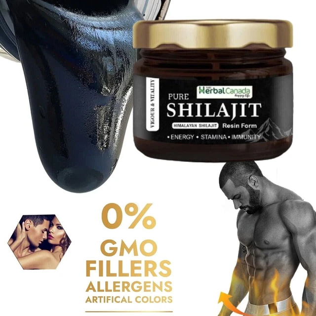 Shilajit Bio Himalaya Puissant 66 Portions - Complément Alimentaire Naturel, Vegan, Expiration 2027