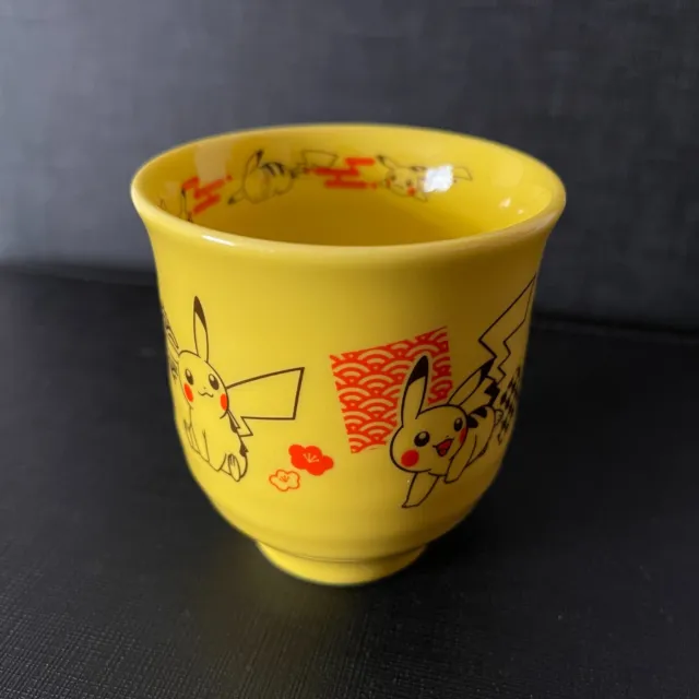 Pokemon Center Yellow Pikachu Japanese Tea Cup Teetasse 8.0x7.5x7.5:cm