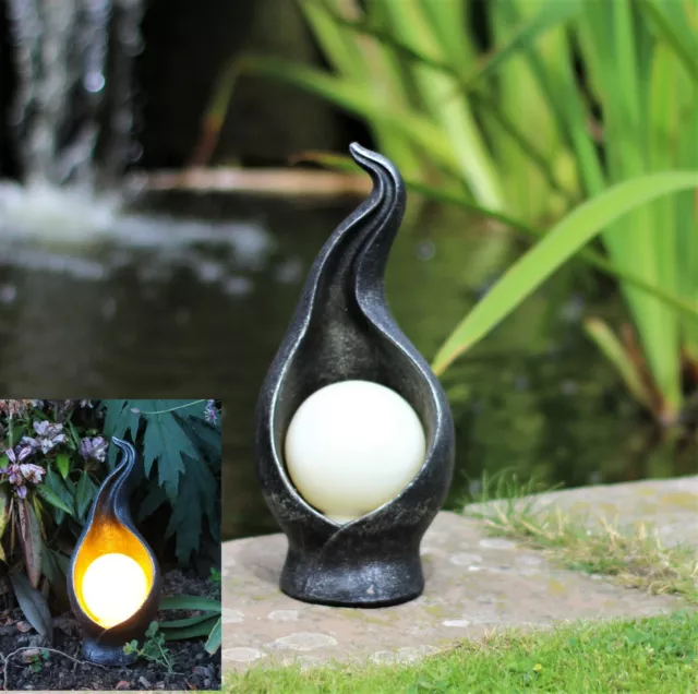 Garden Solar Ornament Flicker Light Decor Fairy Garden LED Light up