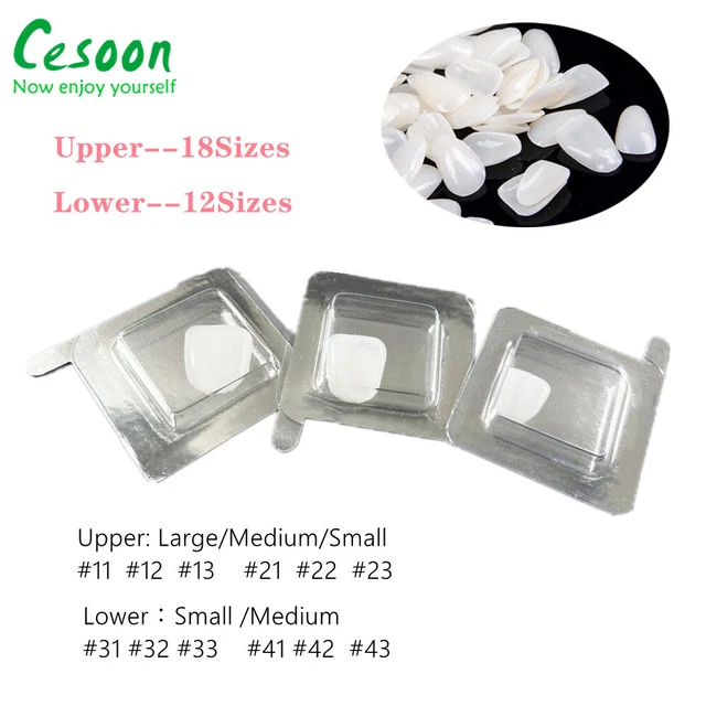 30PC Dental Composite Porcelain Veneer Resin Anterior Crown Light Cure Whitening