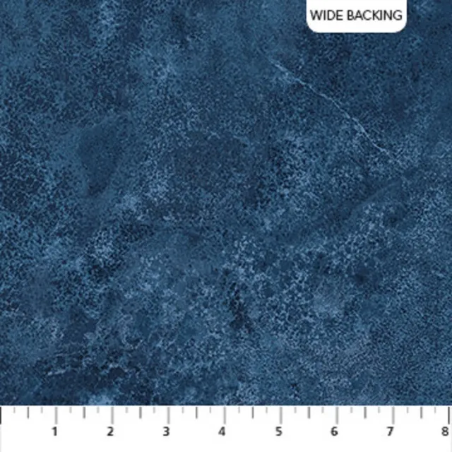 Tela de edredón tonal de algodón azul ancho de 108" Stonehenge BTY Northcott 3937-49