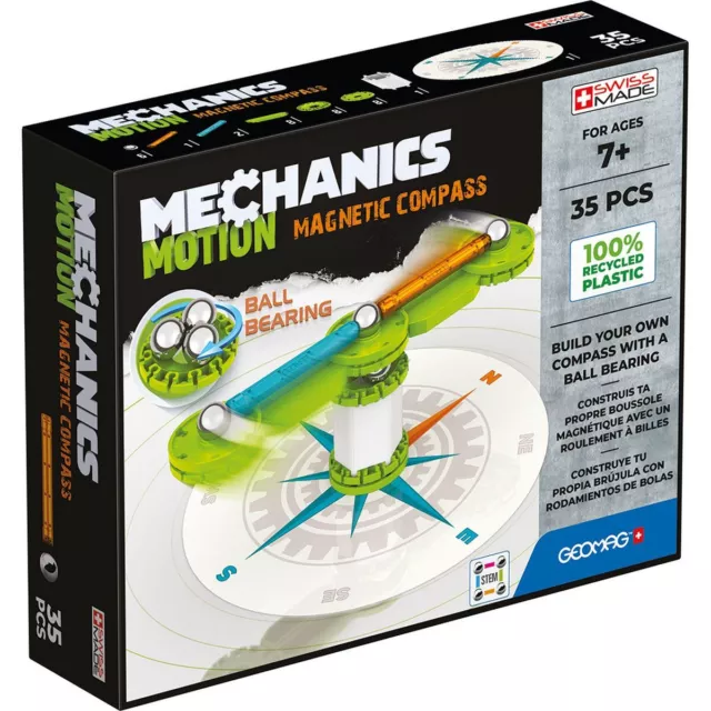 Jeu De Construction Magnétique Mechanics Motion Mécanique EcoFriendly 35 pcs