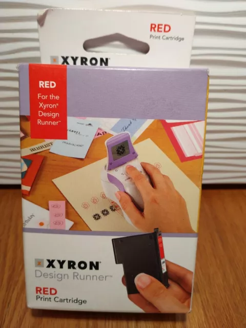 BRAND NEW Xyron Design Runner Red Print Cartridge New Sealed BRAND NEW Xyron Design Runner Red Print Cartridge New Sealed