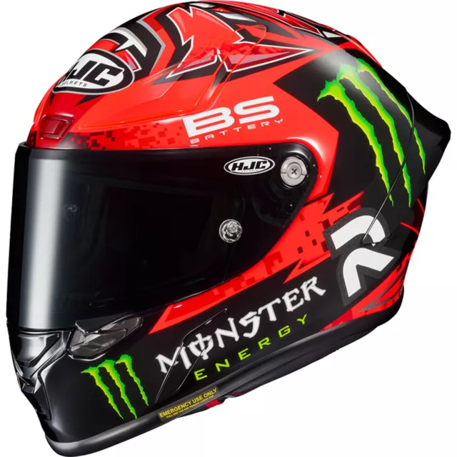 HJC Casco de Moto XXS Rpha 1 Quartararo Réplica MC1 - Casco Integral Motogp