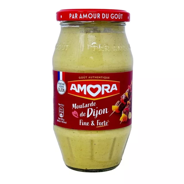 Senf Dijon Amora fein scharf Fine et Forte 430 g Glas