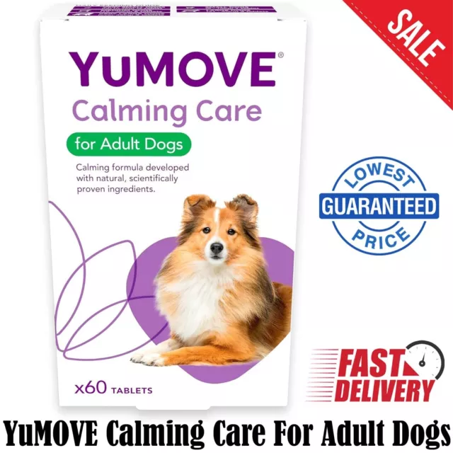 YuMOVE Calming Care Adult Dogs, previous YuCALM, Calming Supplement, 60 pack UK