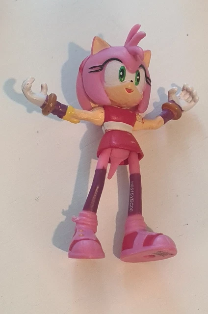 TOMY SONIC BOOM "Amy Rose" Sonic The Hedgehog Mini 3" Tall Poseable ...