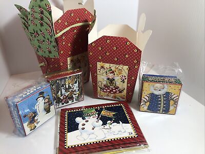 Mary Engelbreit Christmas Lot of Boxes and Cards