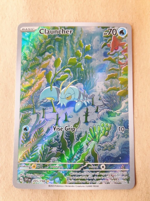 Launcher Pokemon CLAUNCHER-FULL ART-POKEMON SCARLET & Violet-Illustration Rare 205/198 ...