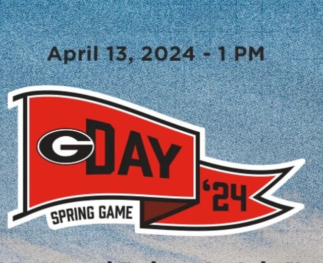 BULLDOGS 2024 GDAY Spring Football Game Tickets 4/13 Sec 107