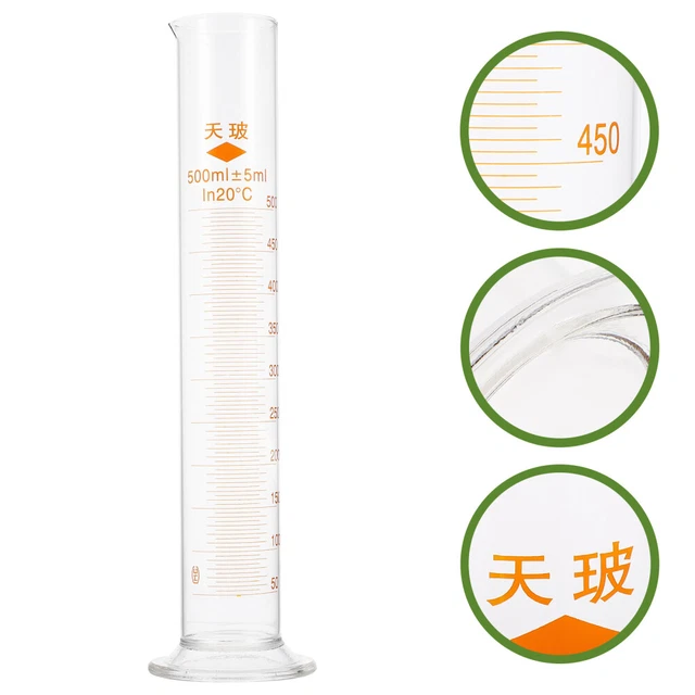 CILINDRO GRADUATO In Rilievo Forma Alta 500 Ml 1 Pz, Plastica - Foto 7