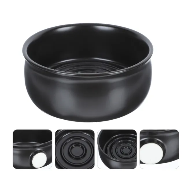 Black Soap Shaving Bowl for Men - Ceramic Mug for Wet Shave