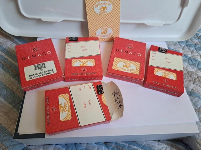 Authentic Brass Ass Casino retired playing cards USED Excellent Condition