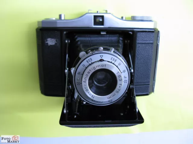 Zeiss Ikon Nettar Klappkamera 517/16 Objektiv Novar-Anastigmat 6,3/75 + Tasche