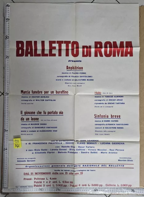 Manifesto Balletto Di Roma 1979