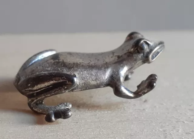 Figur Frosch Silber 925-er gestempelt