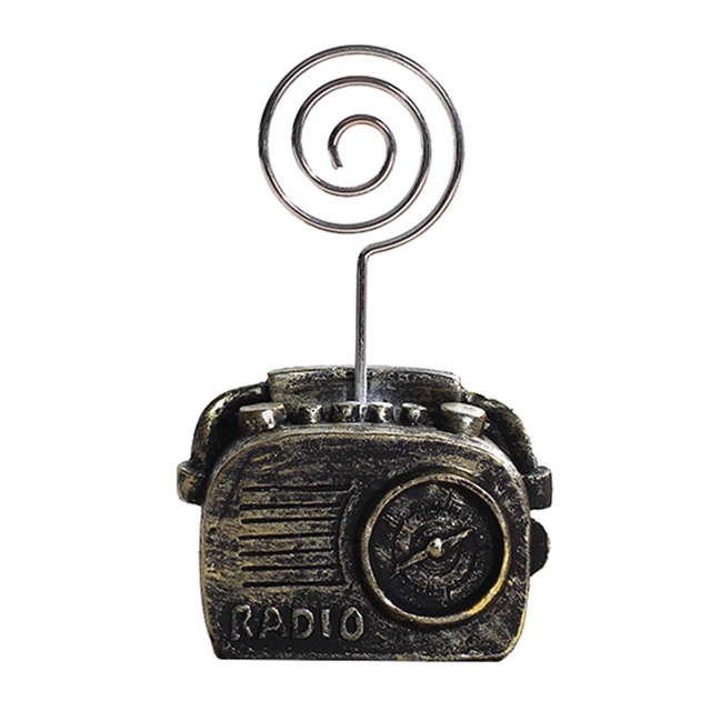10 Porte-clips Mémo En Bois - Support Vertical Pour Photos, Cartes Et Notes