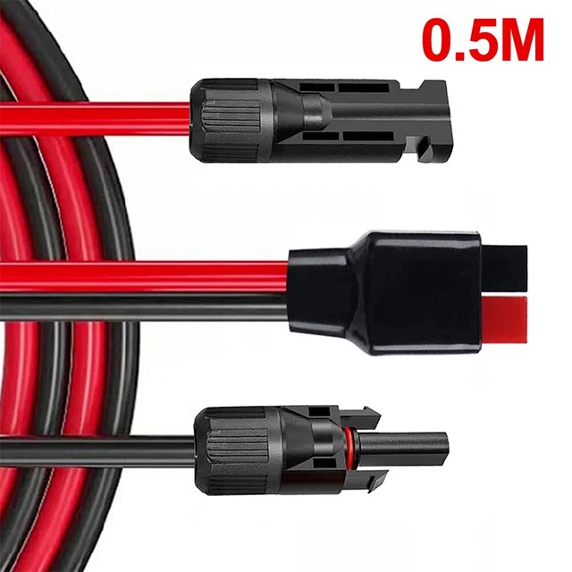 Adaptador de enchufe de cable de panel solar de alta calidad 10AWG conector universal (0 5m)