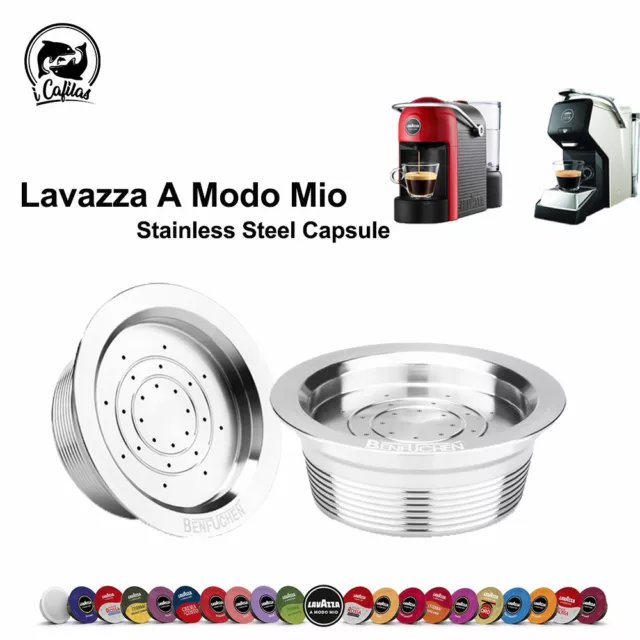 Refillable Stainless Steel Coffee Capsule Pod Kit For LAVAZZA A MODO MIO ESPRIA