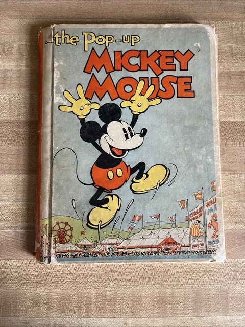 The “POP-UP” MICKEY MOUSE Walt Disney Studios Blue Ribbon Books 1933