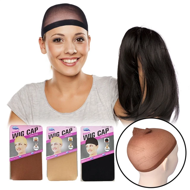 2 Pieces Stocking Wig Caps Stretchy Nylon Wig Caps For Women Wig Accessories