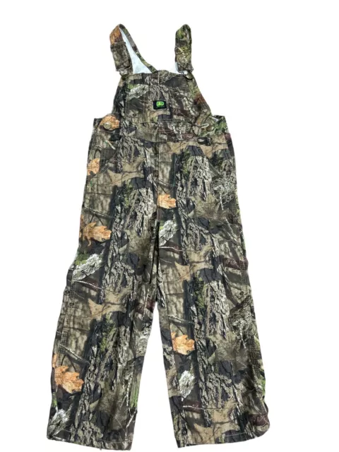 John Deere Youth Size 5 Mossy Oak Camouflage Overalls Camo Bib Pants Boy Girl