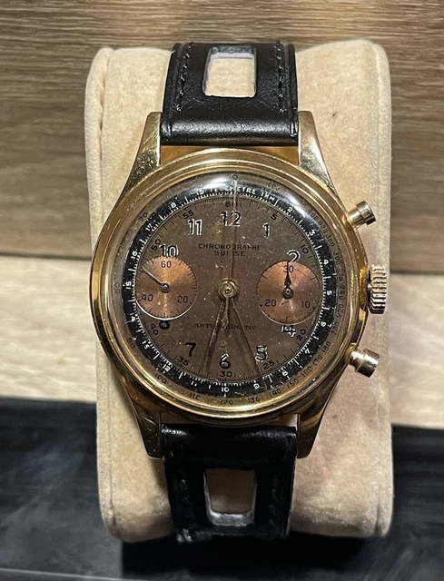 Mouvement Chronographe Suisse Robert Frères Villeret (Minerva) - Réf. 1750 - Occasion Pour Pièces/réparation