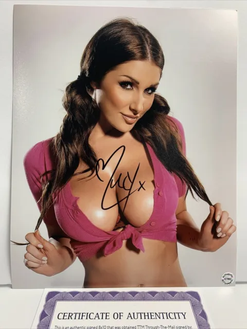 Lucy Pinder (Model, FHM, Nuts) Signed Autographed 8x10 photo AUTO w/COA