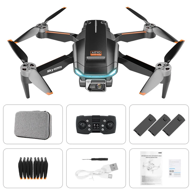 5G 4K GPS Drone Pro with HD Brushless Dual Camera Drones Avoidance ...