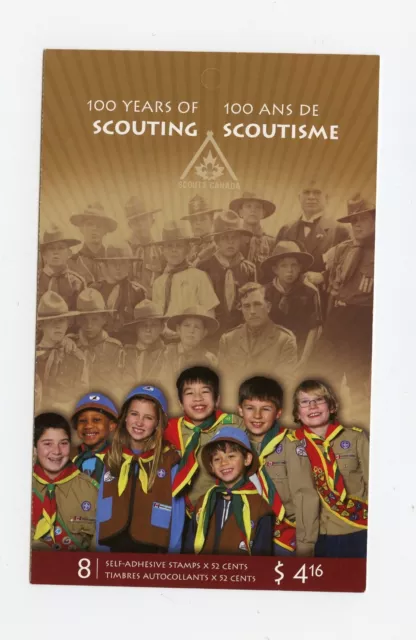 Canada MNH #2225 Booklet BK357 Scouting 100 Years 2007 AL251