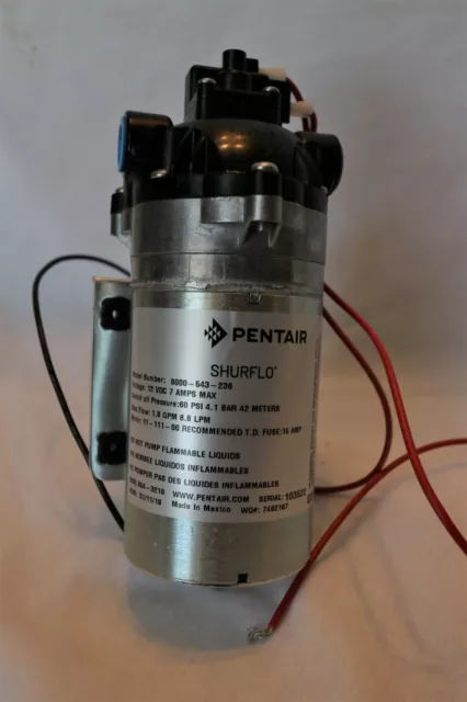 PENTAIRE/SHURFLO 8000-543-236 1.8 GPM Diaphragm Pump w/Automatic Switch - 12 VDC