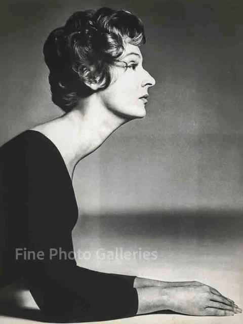 1959 Vintage RICHARD AVEDON Italian Socialite Marella Agnelli Duotone Photo Art
