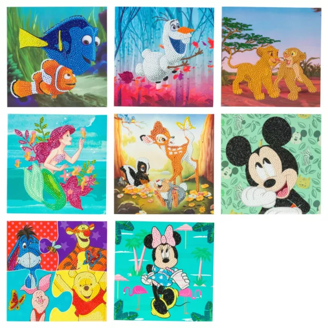 Craft Buddy Kristall Kunst Kartenherstellungsset, Diamantmalerei - DISNEY - NEU