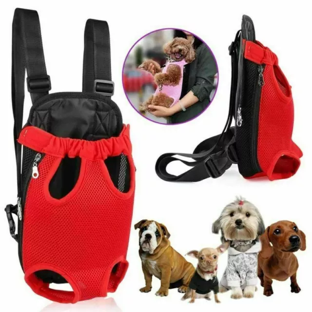 Portable Mesh Pet Dog Carrier Puppy Backpack  Travel Carrying Shoulder Bag  IT 2