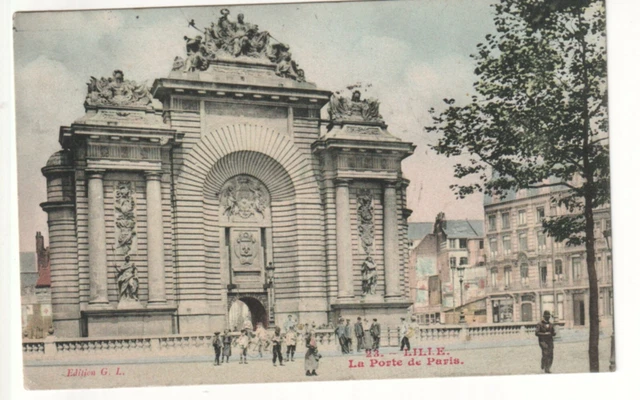 CPA - 59  - NORD - LILLE - La Porte de Paris  - 1907