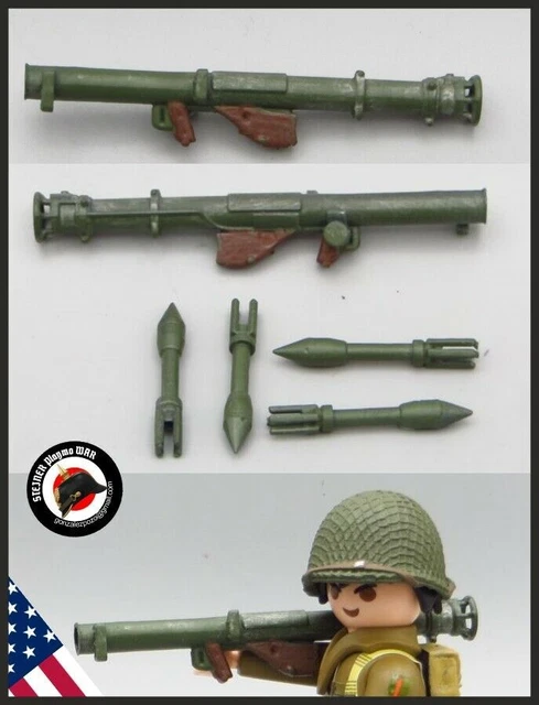 Custom Playmobil WW2 – Moto WL40 Américaine N°431 – Très Bon état