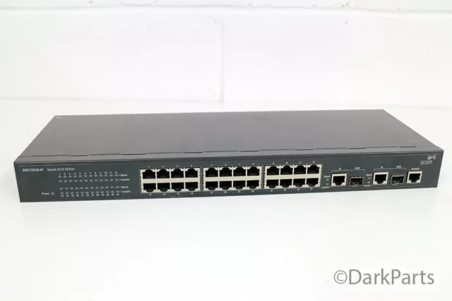 3Com 4210 26-Port Switch 3CR17333A-91 HP E4210-24 JF427A