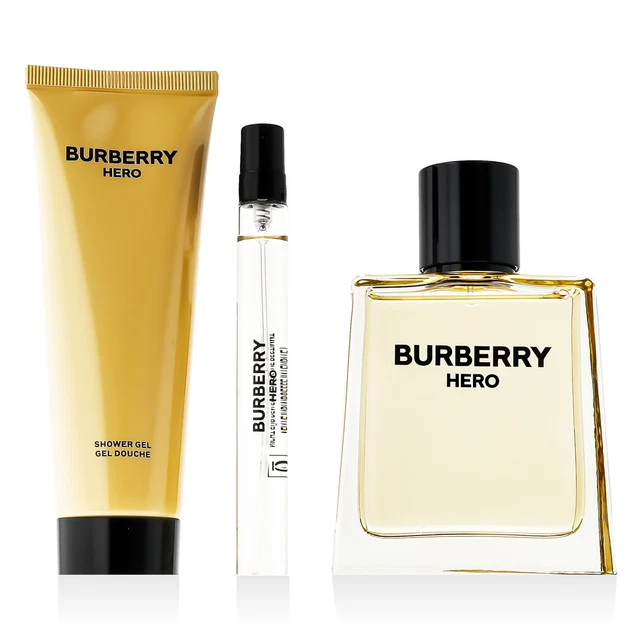 BURBERRY HERO EDT 100 ml EDT MINI 10 ml SG 75 ml (hombre) EUR