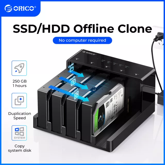 ORICO 5Bay Hard Drive Docking Station for 2.5/3.5" USB 3.0 SATA HDD Dock Station