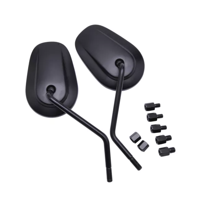 Black Motorcycle Rearview Mirrors For Honda Shadow Spirit /Aero /ACE 1100 750 US