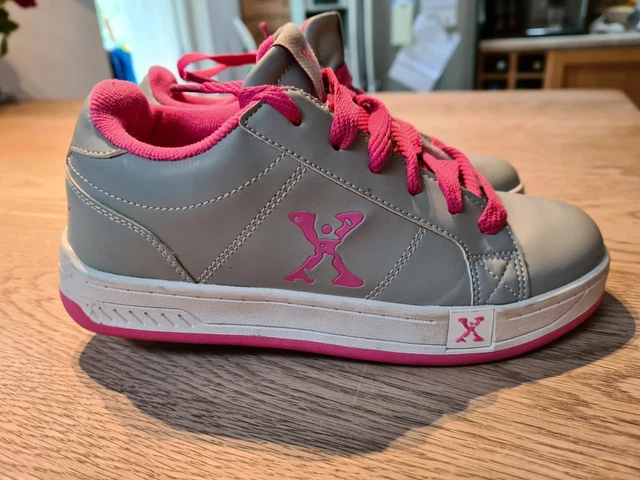 Skate Shoes Grey And Pink Heelys Heelys One Wheel Roller Skate